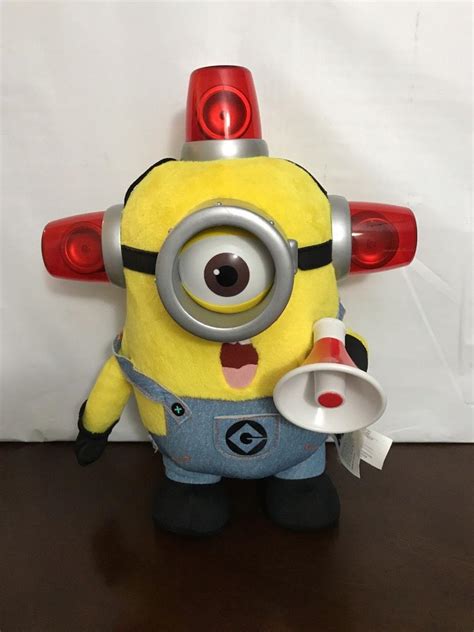 Despicable Me 2 Talking And Flashing Lights Bee Do Fireman Minion 12