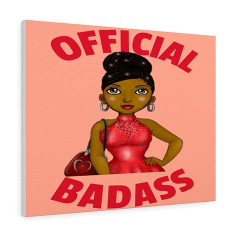 Official Badass Badass Feminist Wall Art Female Empowerment Etsy