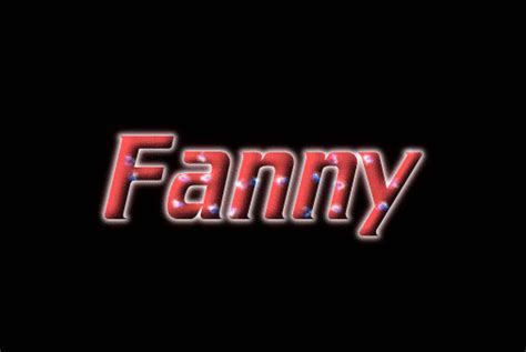 fanny logotipo ferramenta de design de nome grátis a partir de texto flamejante
