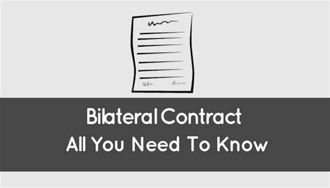 Bilateral Contract Definition What It Is And How It Works Ak Law