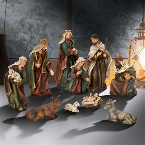 Download A Traditional Nativity Scene Depicting Jesus Birth