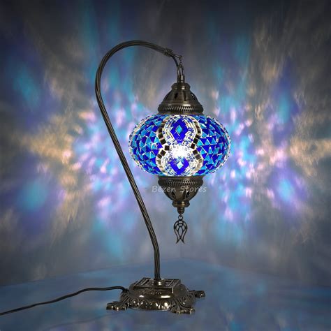 Lamp Shades Turkish Moroccan Mosaic Swan Neck Table Desk Bedside Night