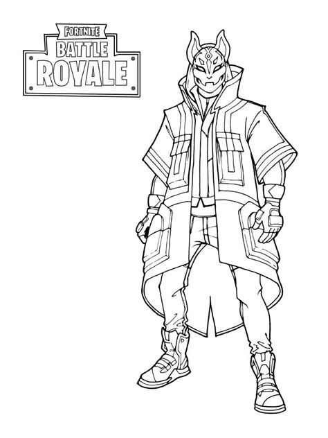 Fortnite coloring pages print and color com. Fortnite Skin Coloring Pages Drift Stage - Free Printable ...