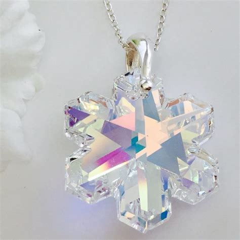 Ab Snowflake Made With Swarovski Crystals Crystal Elegance