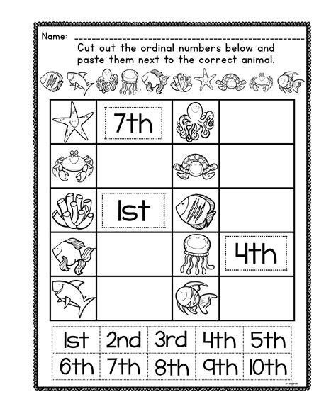 Ordinal Number Posters And Worksheets Ordinal Numbers Students And Math