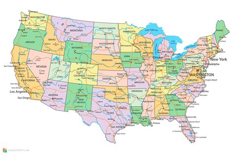 Mapa Con Division Politica De Estados Unidos Images And Photos Finder