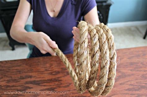Make Your Own Pottery Barn Knockoff Rope Knot Lamp That Is A Dead