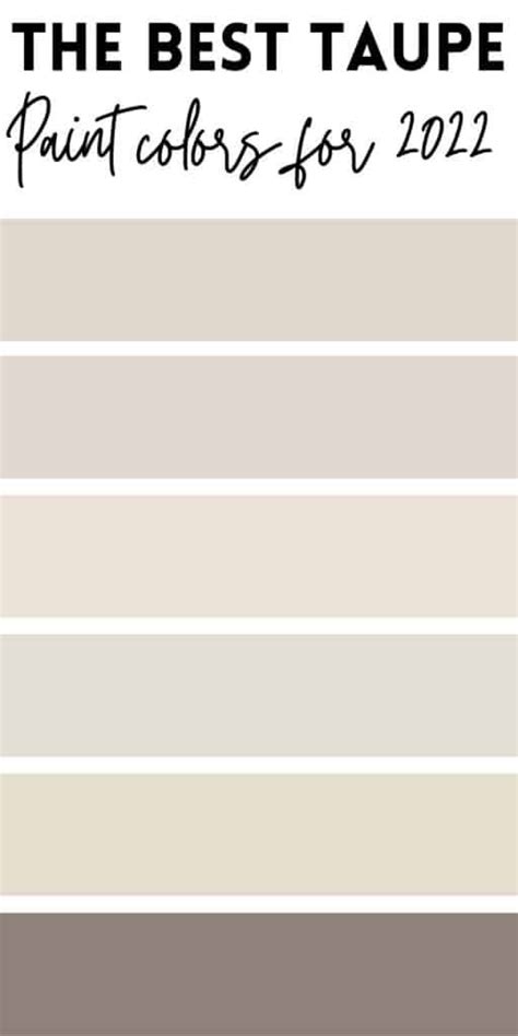 The Best Taupe Paint Colors For 2012