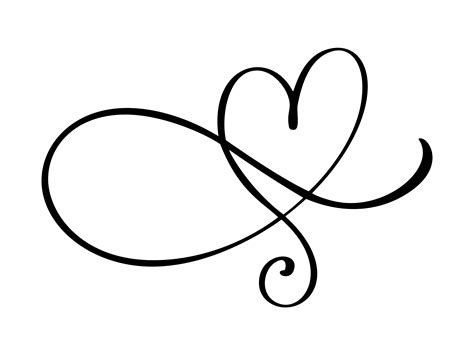 Die vorlagen von lebenslauf.de bieten dir einige vorteile: Herz Liebe Schnörkel Zeichen. Romantisches Symbol ...