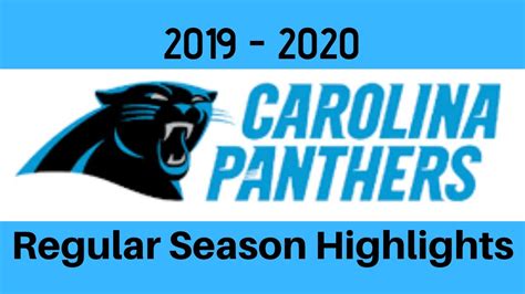 Carolina Panthers 2019 Highlights Youtube