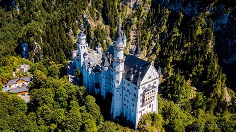 Desktop Wallpapers Bavaria Neuschwanstein Germany Castles From Above