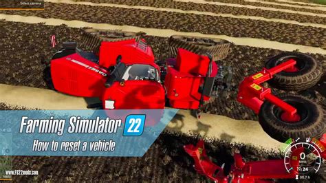 How To Reset A Vehicle On Farming Simulator 22 Fs22 Reseting