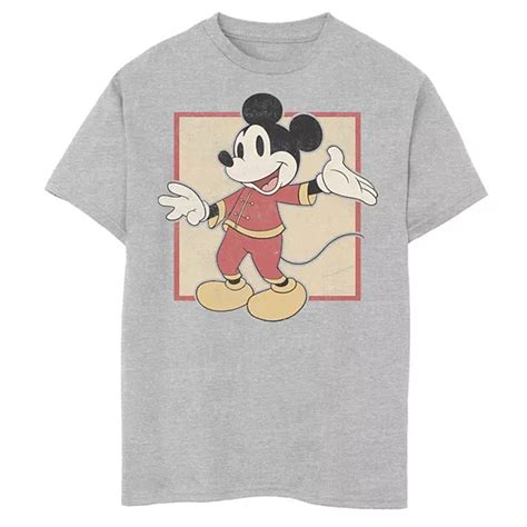 Disneys Mickey Mouse Boys 8 20 Year Of The Mouse Portrait Graphic Tee