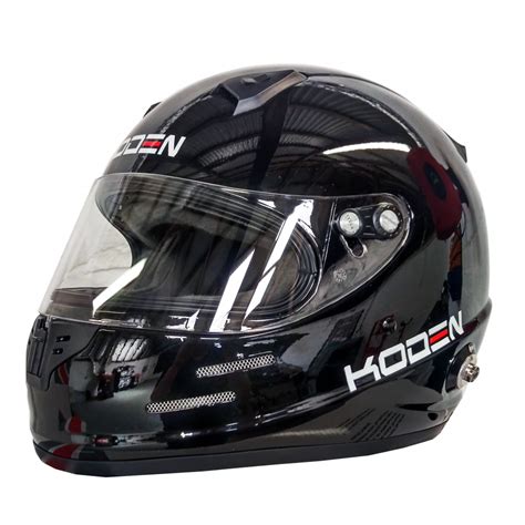 Conquer snell sa2015 approved open face racing helmet. Koden Snell Approved SA2015 Full Face Black Helmet with ...