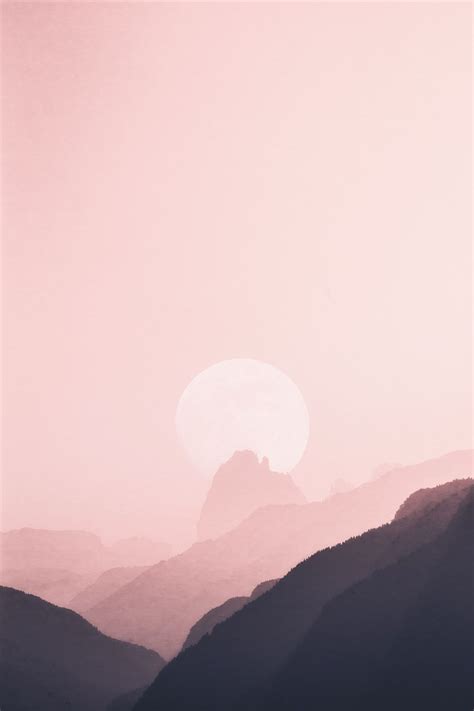 Aesthetic Minimalist Mountain Wallpapers Wallpaper Cave