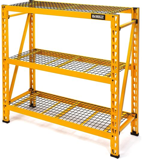 Dewalt 4 Foot Tall 3 Shelf Steel Wire Deck Industrial Storage Rack