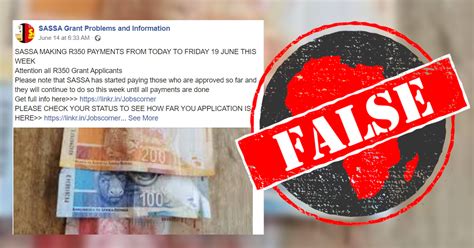 Meaning, the grant will check the status of your relief fund payment on the whatsapp number: Ignore scam post on South Africa's Covid-19 social relief ...