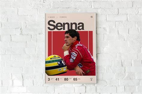 Ayrton Senna Poster F1 Poster Formula 1 Poster Senna F1 Etsy