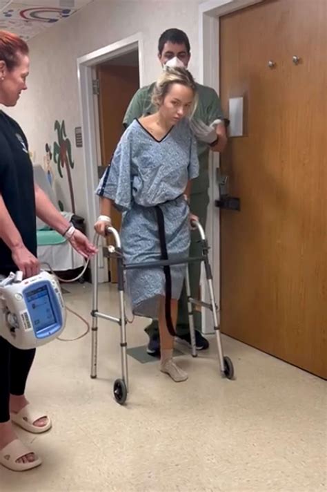 Teen Who Survived Shark Attack Takes First Steps After Leg Amputation