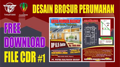 Download Template Brosur Perumahan Cdr Contoh Pamflet Baliho Brosur Images
