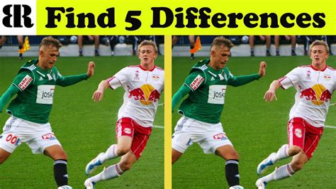 Spot The Difference Free Printable Football