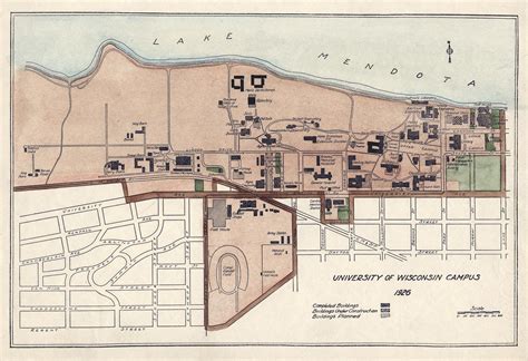 ‎university Of Wisconsin Campus Map 1926 Uwdc Uw Madison Libraries