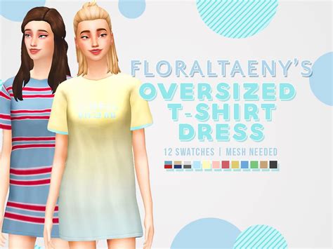 Floraltaeny “ Floraltaenys Oversized T Shirt Dress Recolor • 12