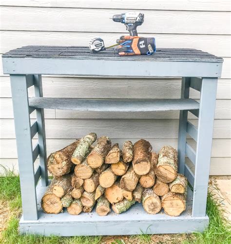 Easy Diy Firewood Rack With Roof Build Plans Diy Projects