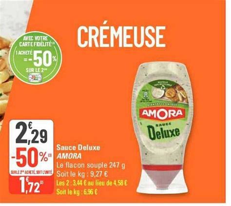 Promo Sauce Deluxe Amora Chez G20