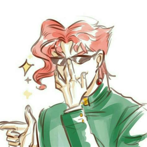 Kakyoin With Glasses Иллюстрации лисы Милые рисунки Иллюстрации