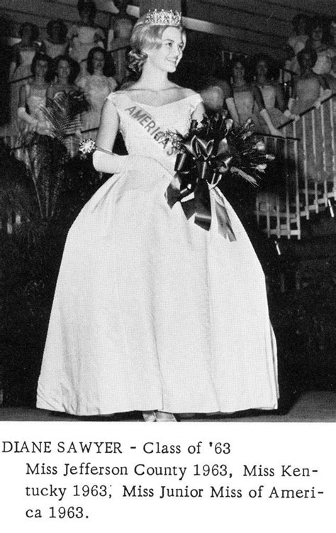 Diane Sawyer Title Junior Miss 1963 The Abc World News Anchor Was