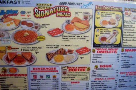 Waffle House Menu More Than Their Famous Breakfasts