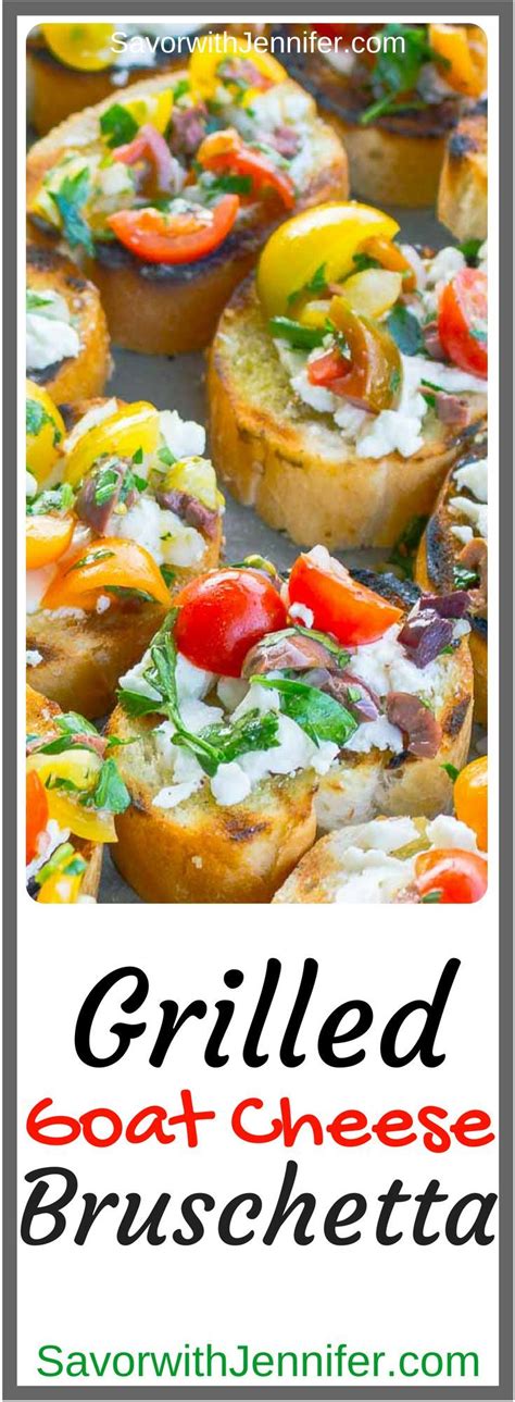 · in small bowl, with fork, stir goat cheese, oregano, and pepper until blended. Grilled Goat Cheese Bruschetta | Recipe | Appetizer ...