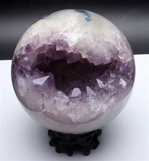 4140g Natural Amethyst Geode And Agate Sphere Ball Reiki In Stones From