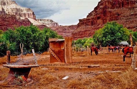 Supai Village Or Havasupai Village In Grand Canyon National Park