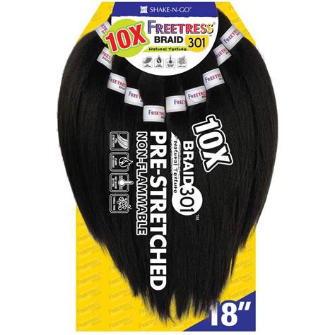 Freetress Pre Stretched Synthetic Braids 10x Braid 301 18 Divatress