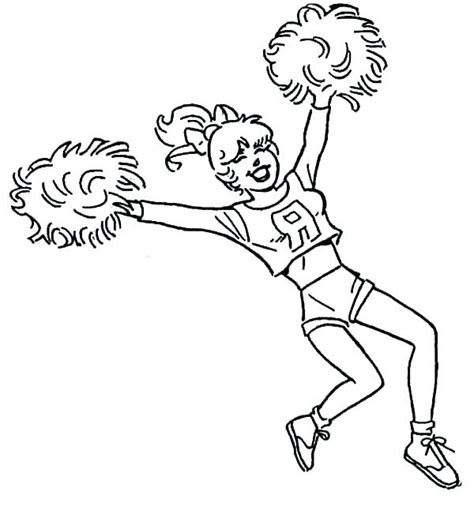 Cheerleader Coloring Pages Printable Coloring Pages Ideas Pro