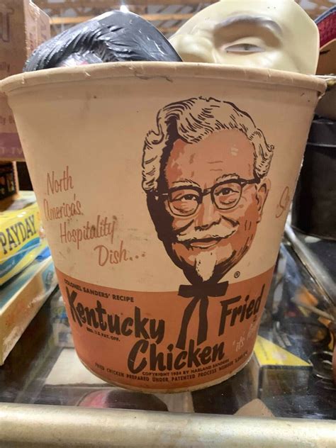 Vintage Kentucky Fried Chicken Bucket Colonel Sanders EBay