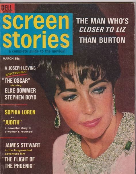 Elizabeth Taylor Screen Stories Magazine 1966 James Stewart Sophia