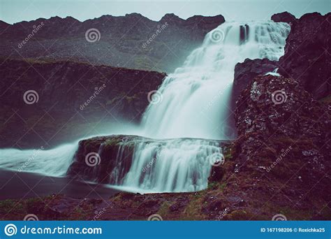 Dynjandi Waterfall Iceland Stock Photo Image Of Outdoor Nordic