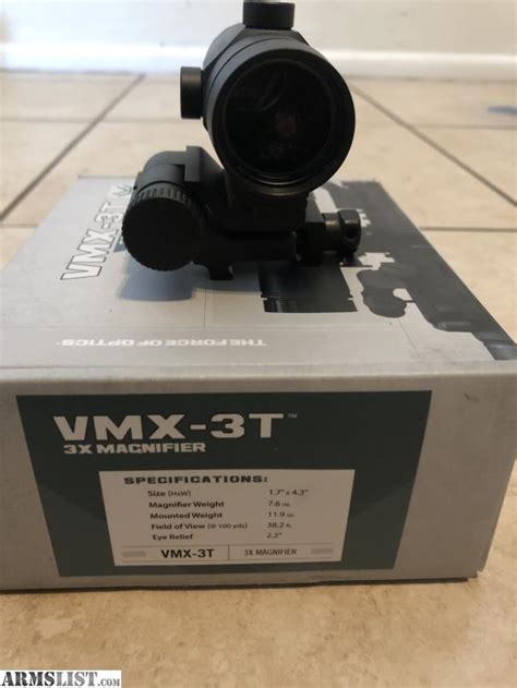 Armslist For Sale Vortex Vmx 3t 3x Magnifier