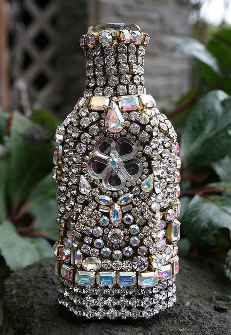 Stunning Jeweled Crystals Rhinestones Jewelry Encrusted Mosaic Etsy