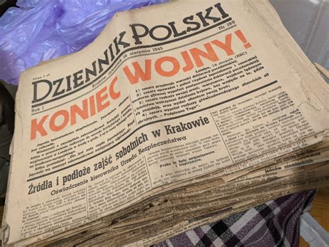 Dziennik Polski 1945 Dużo Dziennik Krakowski Kraków Licytacja