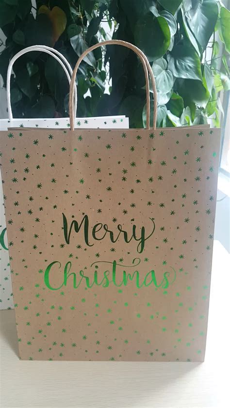 2019 Christmas Kraft Paper Bag - Buy 2019 Christmas Kraft Paper Bag
