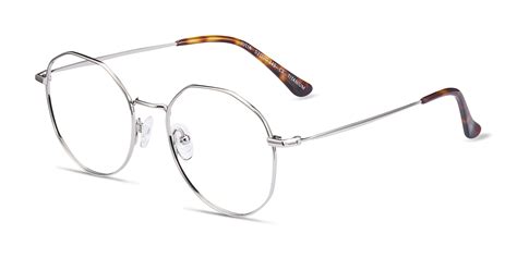 Julia Geometric Silver Full Rim Eyeglasses Eyebuydirect