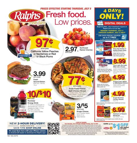 Save on everything from food to fuel. Ralphs Weekly ad Flyer Feb 26 - Mar 03, 2020 | Bakery menu ...