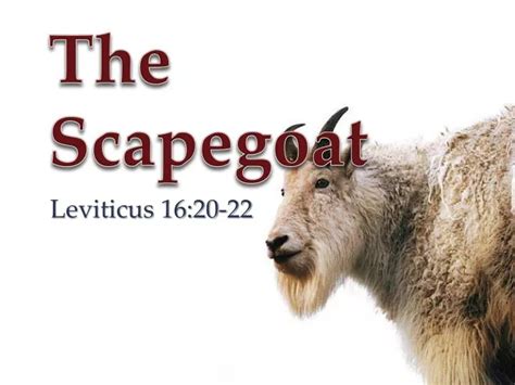 Ppt The Scapegoat Powerpoint Presentation Free Download Id2377414