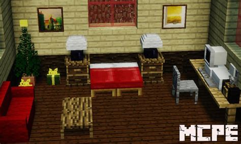 The mod introduce a unique kind of experience starts from the living room, bedroom, kitchen, garden, and the list moves on and on. MrCrayfish's Furniture Mod for Minecraft PE for Android ...