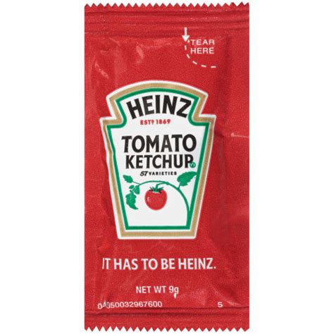 Heinz Single Serve Ketchup Packet 9 Gr Pack Of 1000