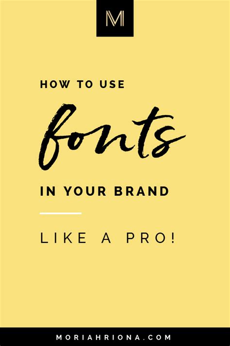 Brand Identity Design How To Use Fonts In Your Brand